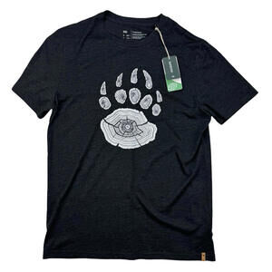 Tentree Men's Bear Claw T-shirt Heathered Black Size M
